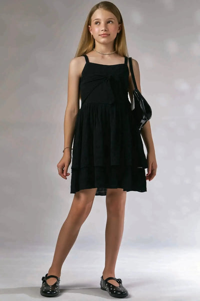 Vestido em Tecido Texturizado Isla 86591 Lilimoon Teen Menina