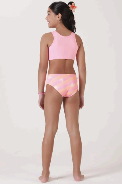 Conjunto de Biquíni Reversível em Malha UV Dry 50+ 87850 Lilimoon Teen Menina