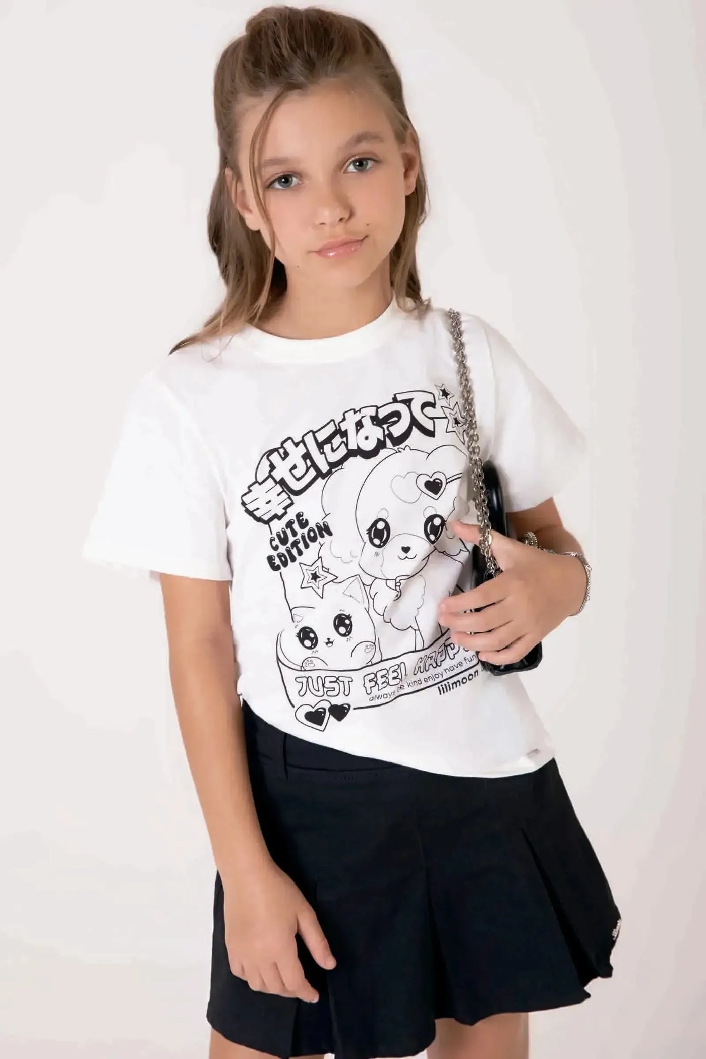 Camiseta Comfy em Meia Malha 90713 Lilimoon Teen Menina