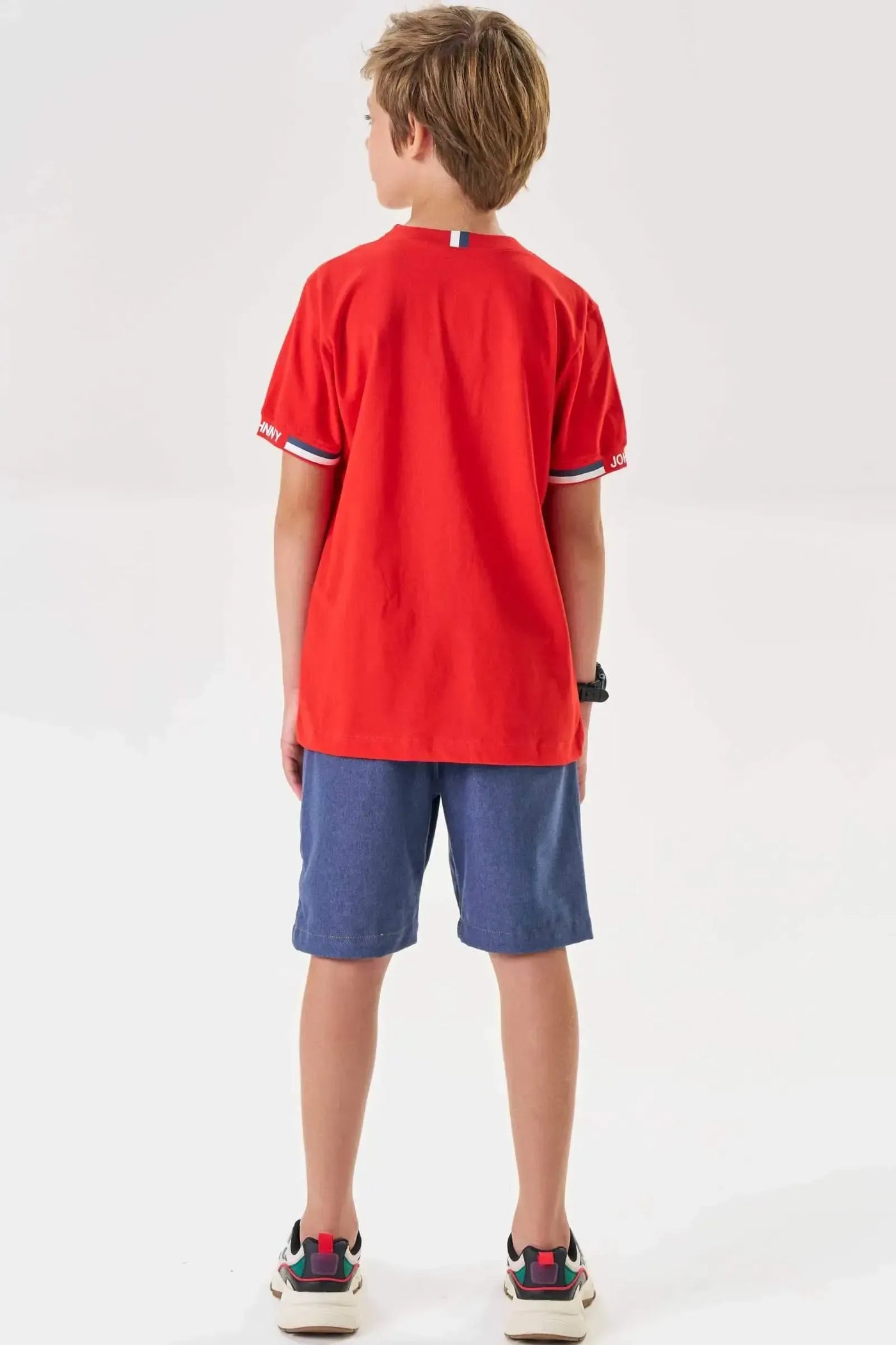 Bermuda em Cotton Jeans com Elastano 87060 Johnny Fox Teen Menino