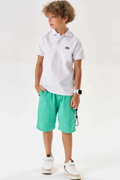 Bermuda em Sarja Girassol com Elastano 87050 Johnny Fox Teen Menino