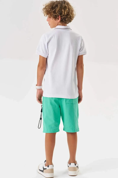 Bermuda em Sarja Girassol com Elastano 87050 Johnny Fox Teen Menino