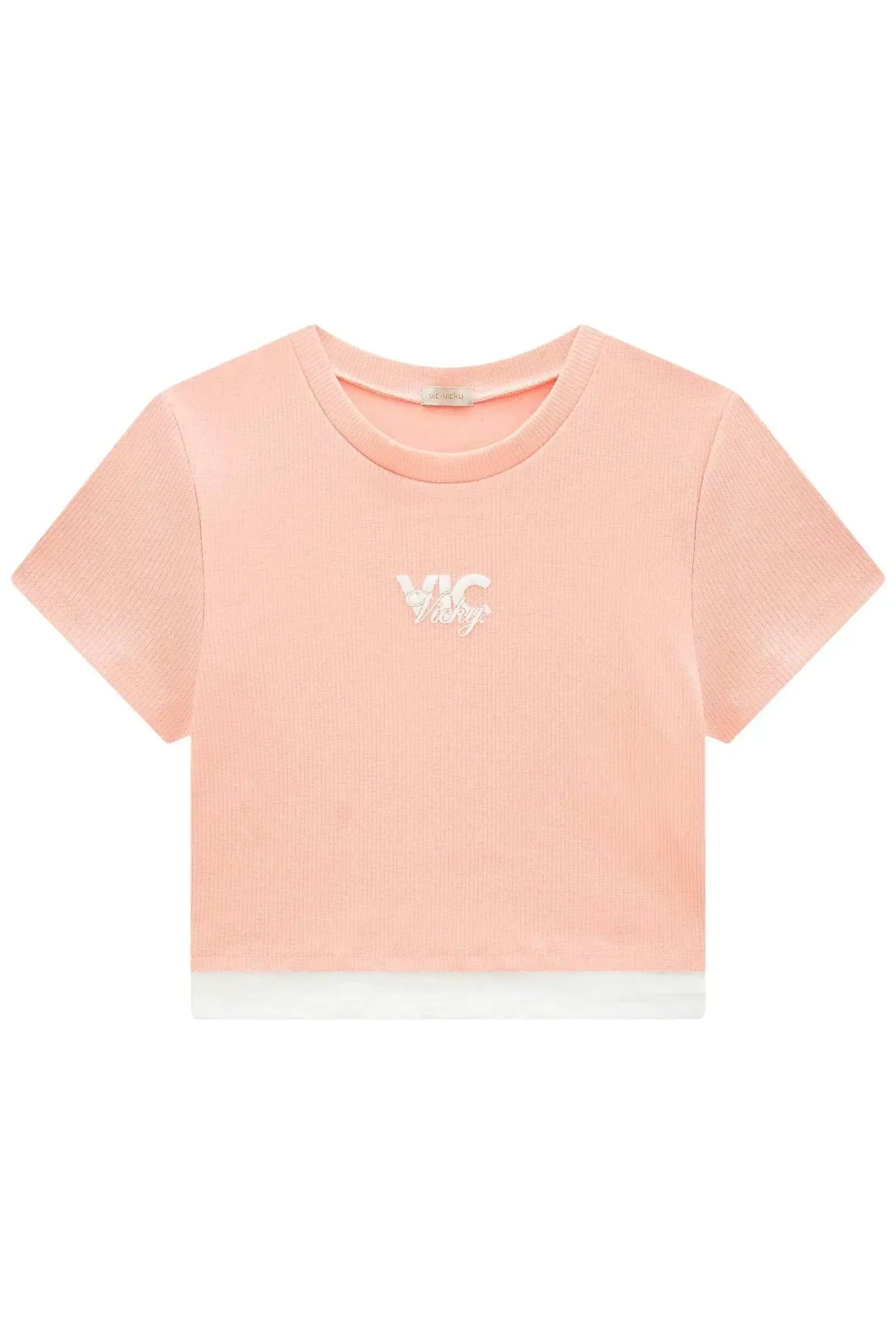 Blusa Boxy em Canelado Liz 87512 Vic&Vicky Teen Menina