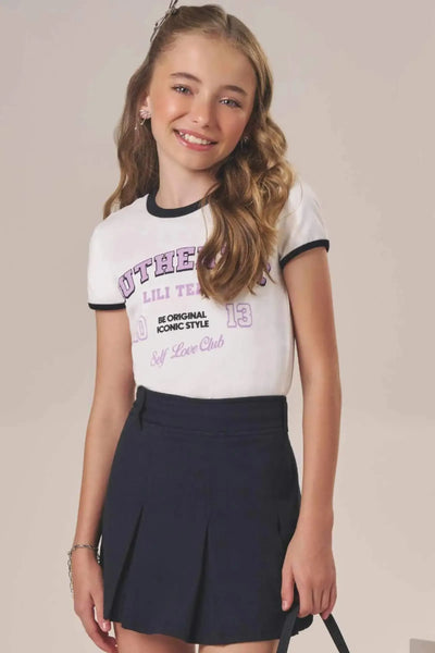 Blusa Boxy em Cotton 87169 Lilimoon Teen Menina