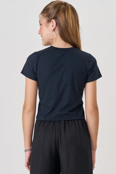 Blusa Boxy Teen Menina em Meia Malha 81956 Vic&Vicky