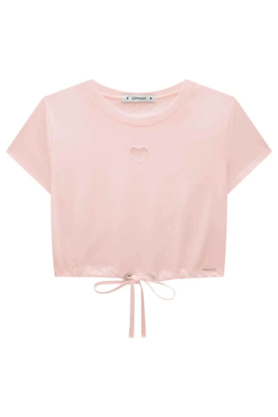 Blusa Boxy Over Teen Menina em Meia Malha 81552 Lilimoon