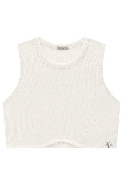 Blusa Cropped em Canelado Liz 90454 Vic&Vicky Teen Menina