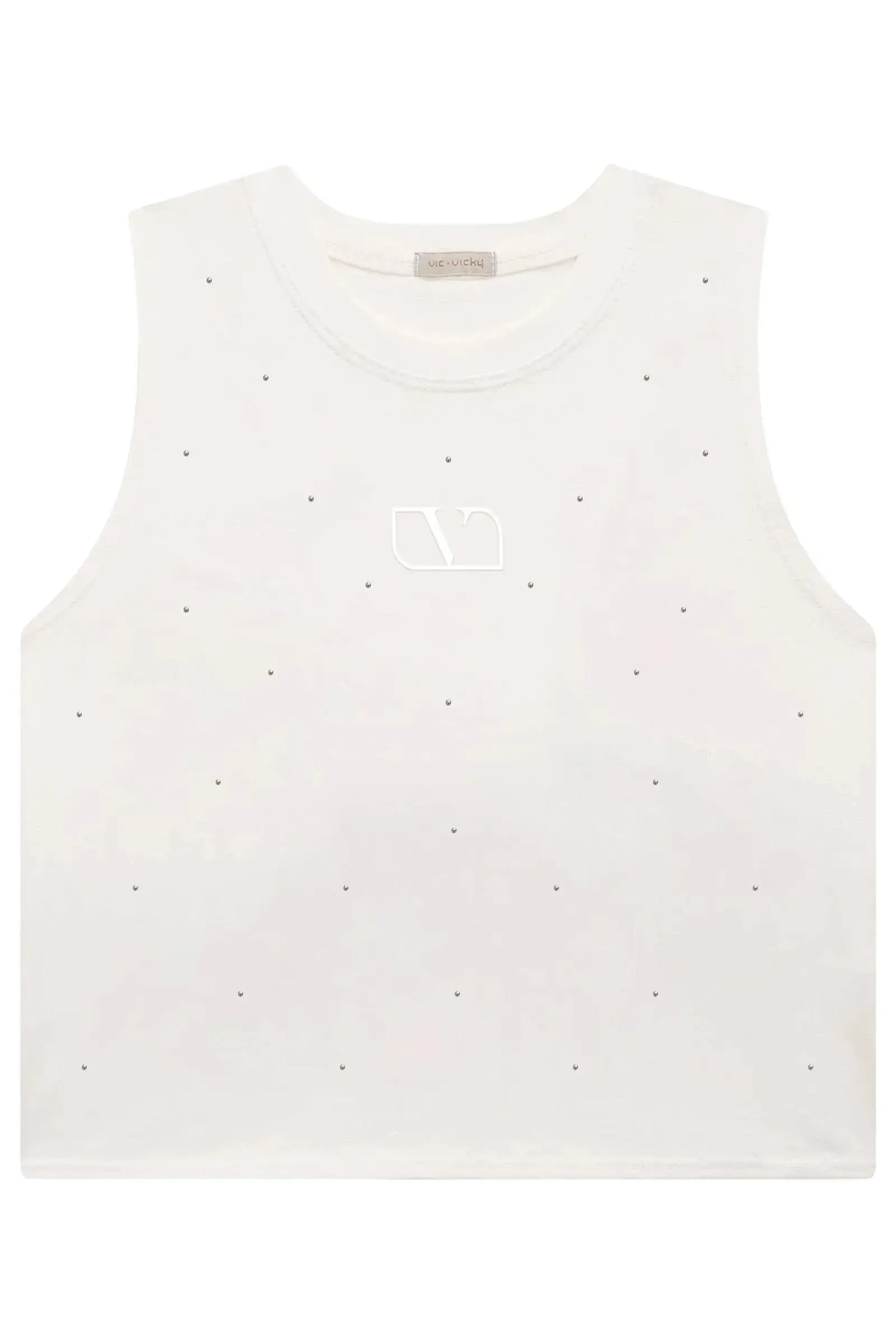 Blusa Regata Boxy Over em Meia Malha 90456 Vic&Vicky Teen Menina