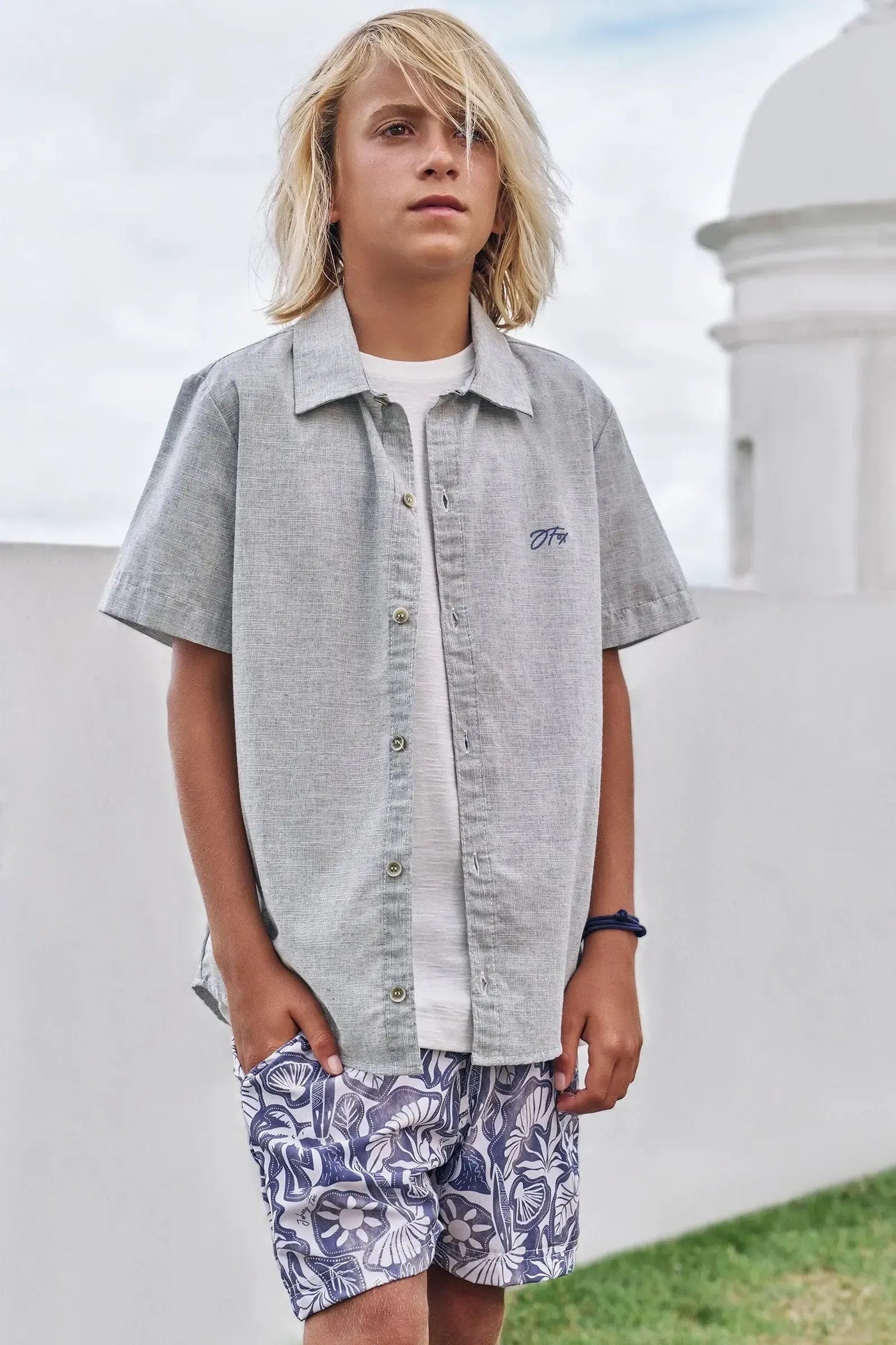 Camisa em Verano Milano 89008 Johnny Fox Teen Menino