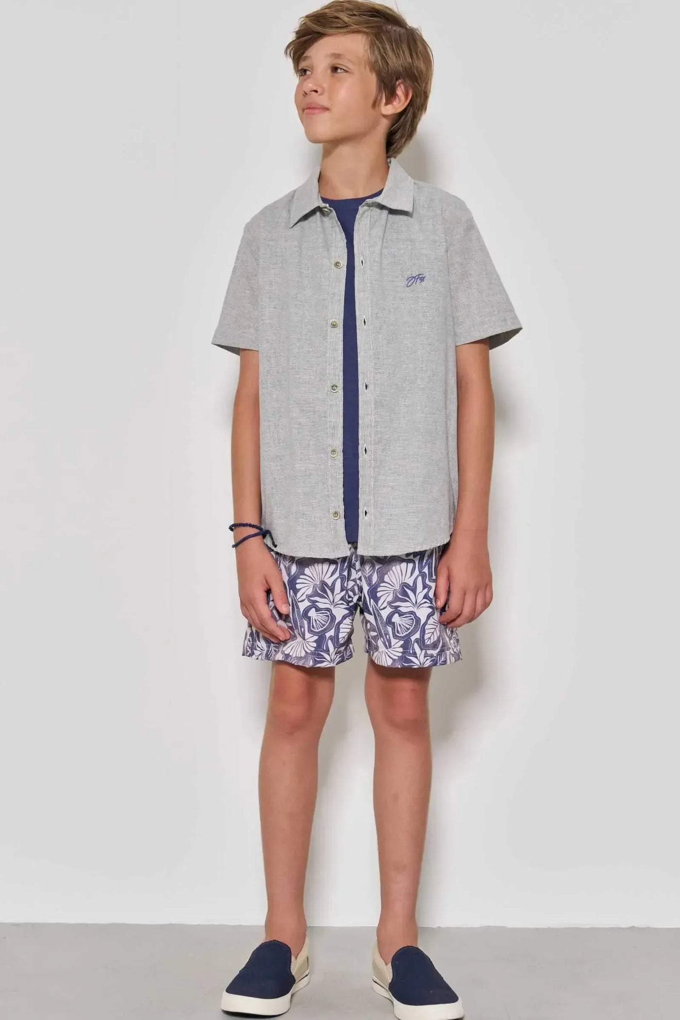 Camisa em Verano Milano 89008 Johnny Fox Teen Menino