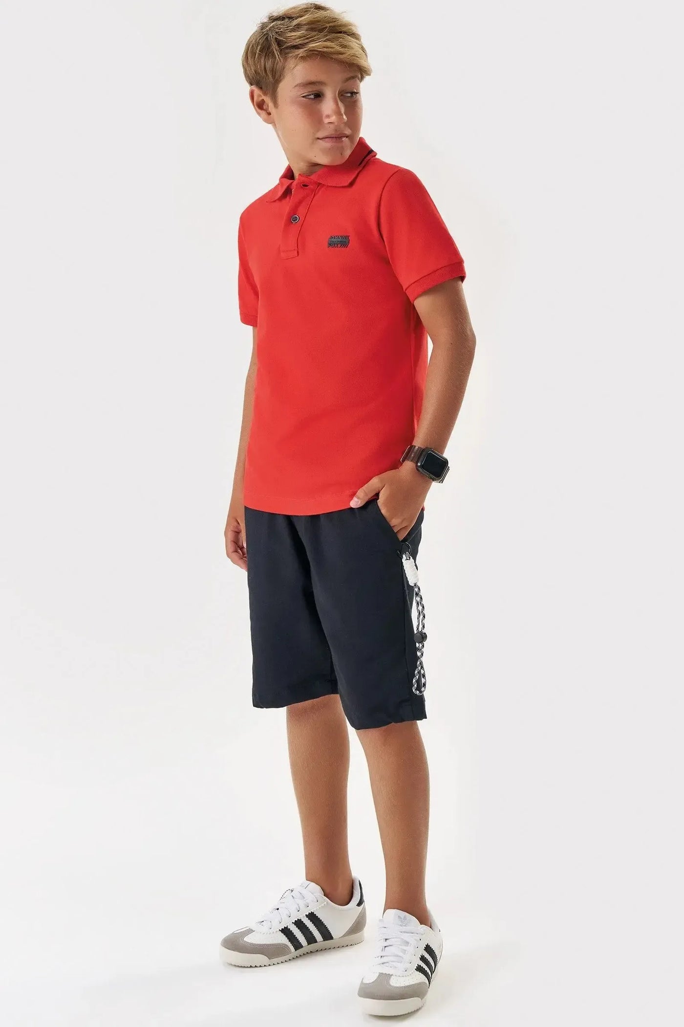 Camisa Polo em Piquet com Elastano 86875 Johnny Fox Teen Menino