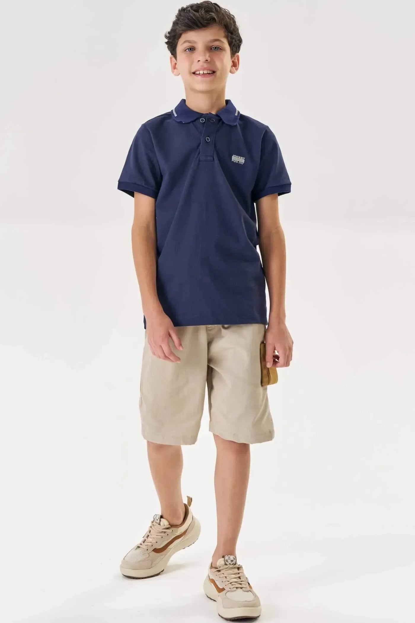 Camisa Polo em Piquet com Elastano 86875 Johnny Fox Teen Menino