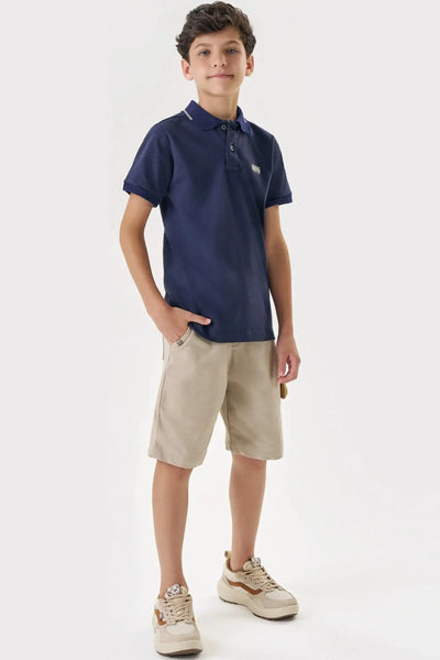 Camisa Polo em Piquet com Elastano 86875 Johnny Fox Teen Menino