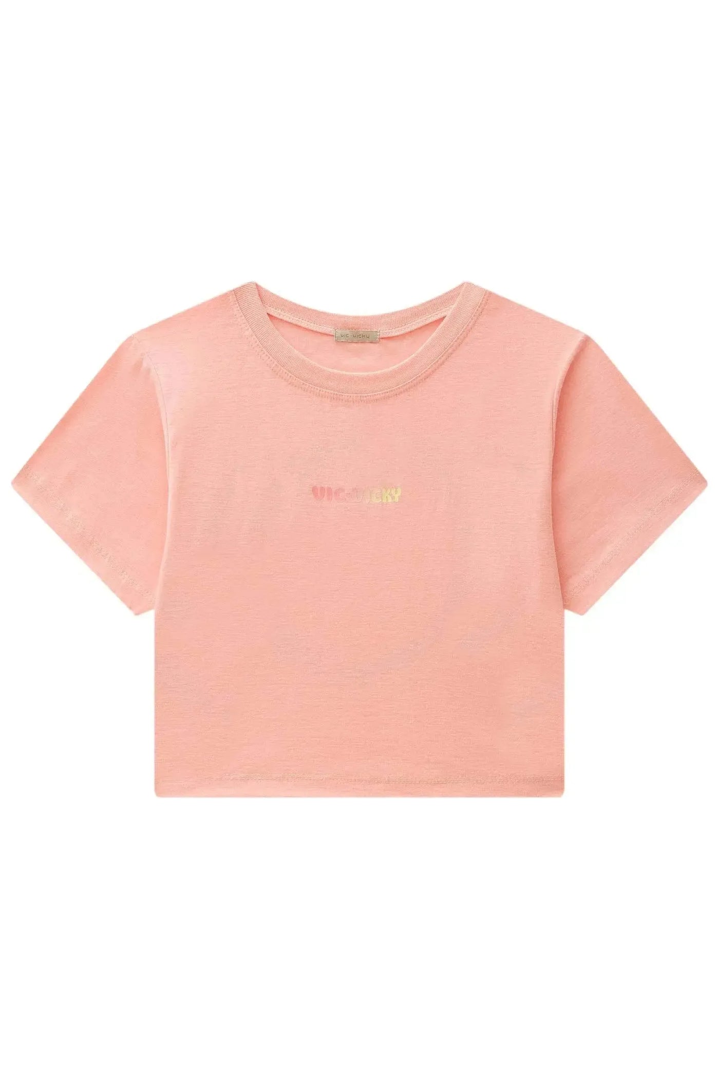 Camiseta Boxy Over em Malha Flamê 86892 Vic&Vicky Teen Menina