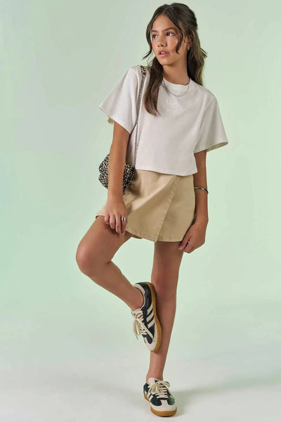 Camiseta Boxy Over em Meia Malha 87147 Vic&Vicky Teen Menina