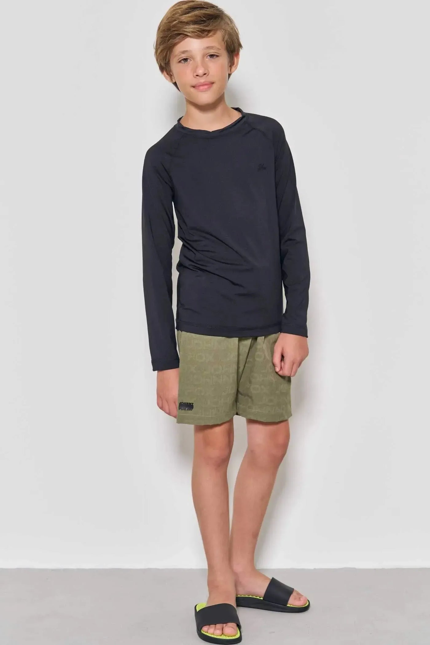 Camiseta com Malha Uv Dry com Proteção UV50+ 87243 Johnny Fox Teen Menino