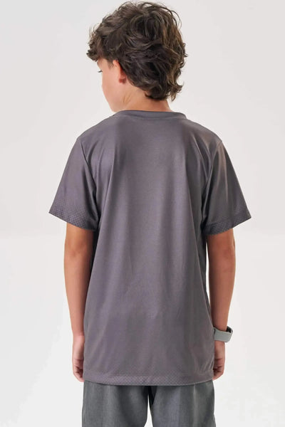 Camiseta em Malha Dry Sports 87640 Johnny Fox Teen Menino