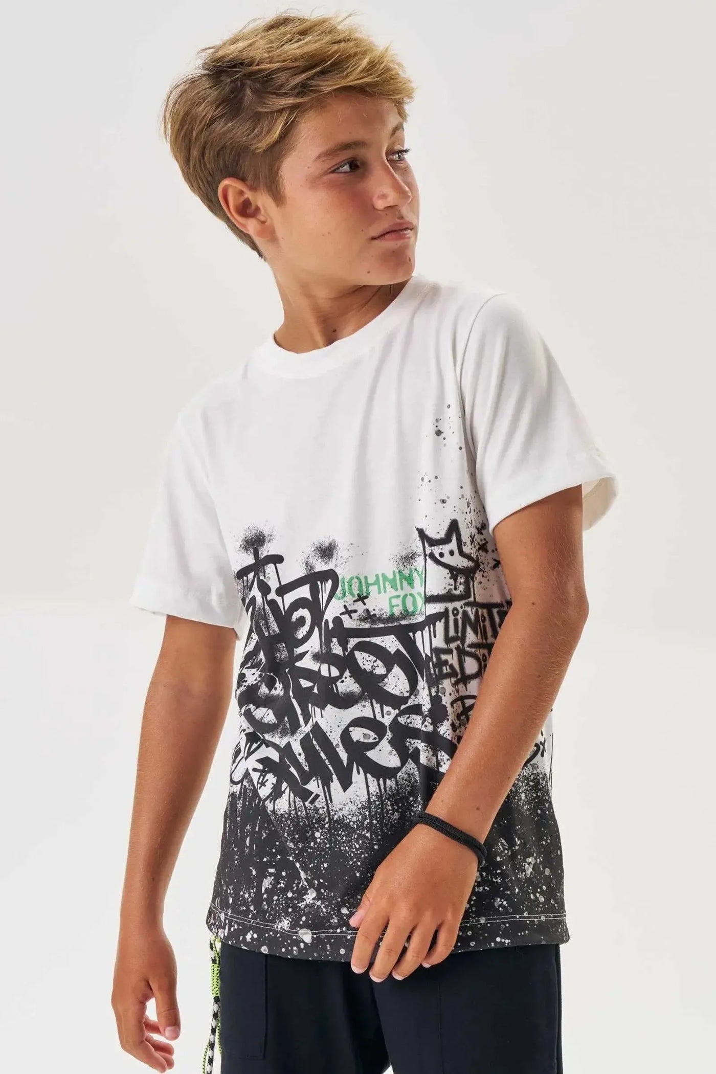 Camiseta em Malha Fresh 87627 Johnny Fox Teen Menino