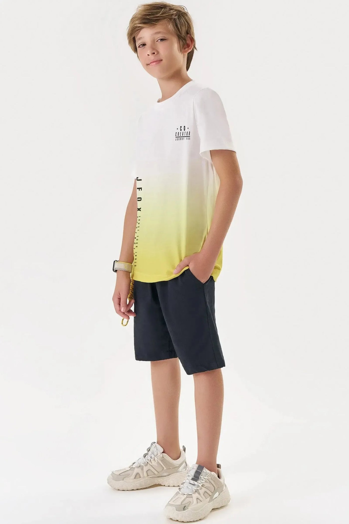 Camiseta em Malha Fresh 88609 Johnny Fox Teen Menino