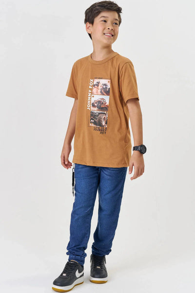 Camiseta Teen Menino em Meia Malha 82270 Johnny Fox