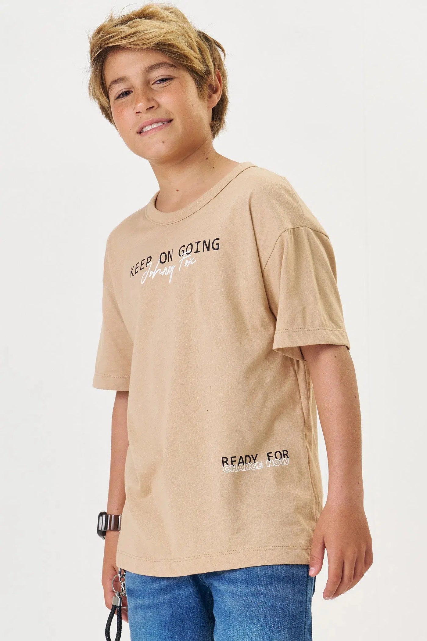 Camiseta Teen Menino em Meia Malha 82277 Johnny Fox