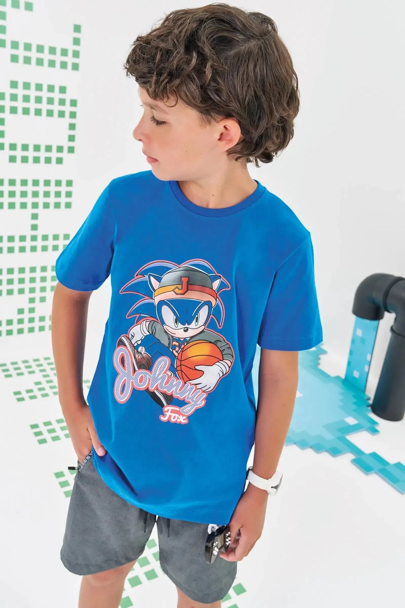 Camiseta em Meia Malha 86314 Johnny Fox Teen Menino