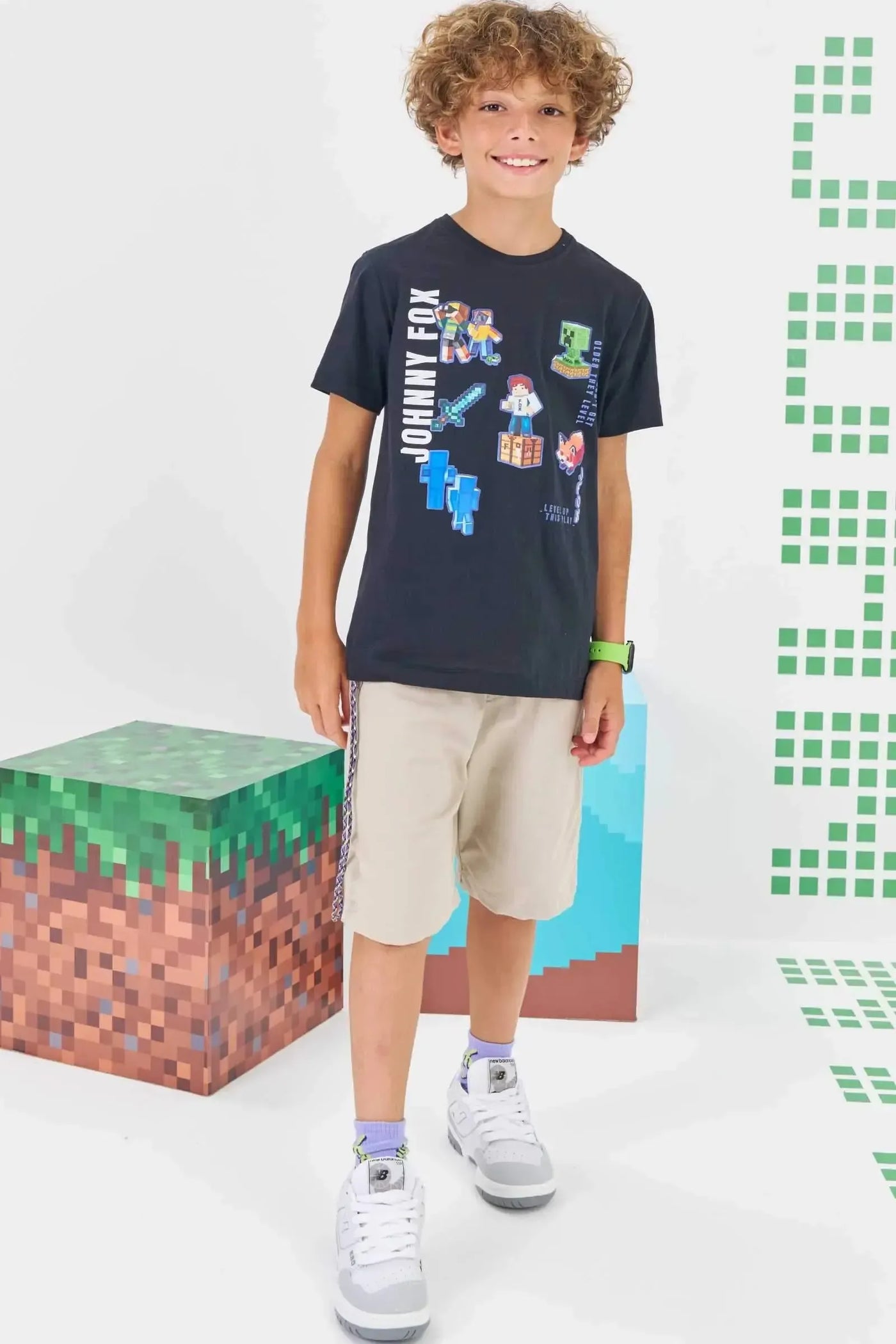 Camiseta em Meia Malha 86317 Johnny Fox Teen Menino