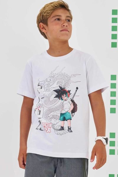 Camiseta em Meia Malha 86320 Johnny Fox Teen Menino