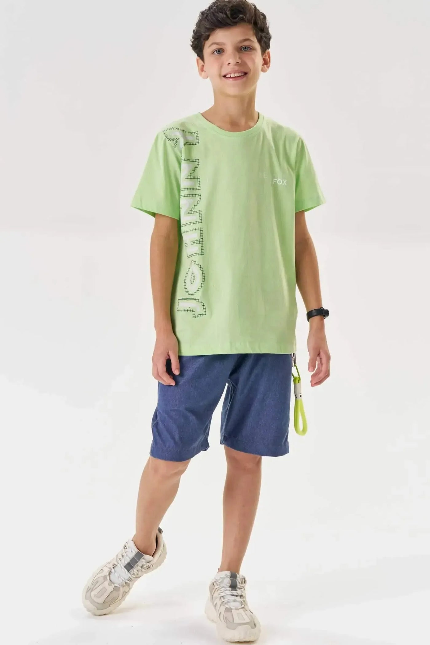 Camiseta em Meia Malha 86865 Johnny Fox Teen Menino