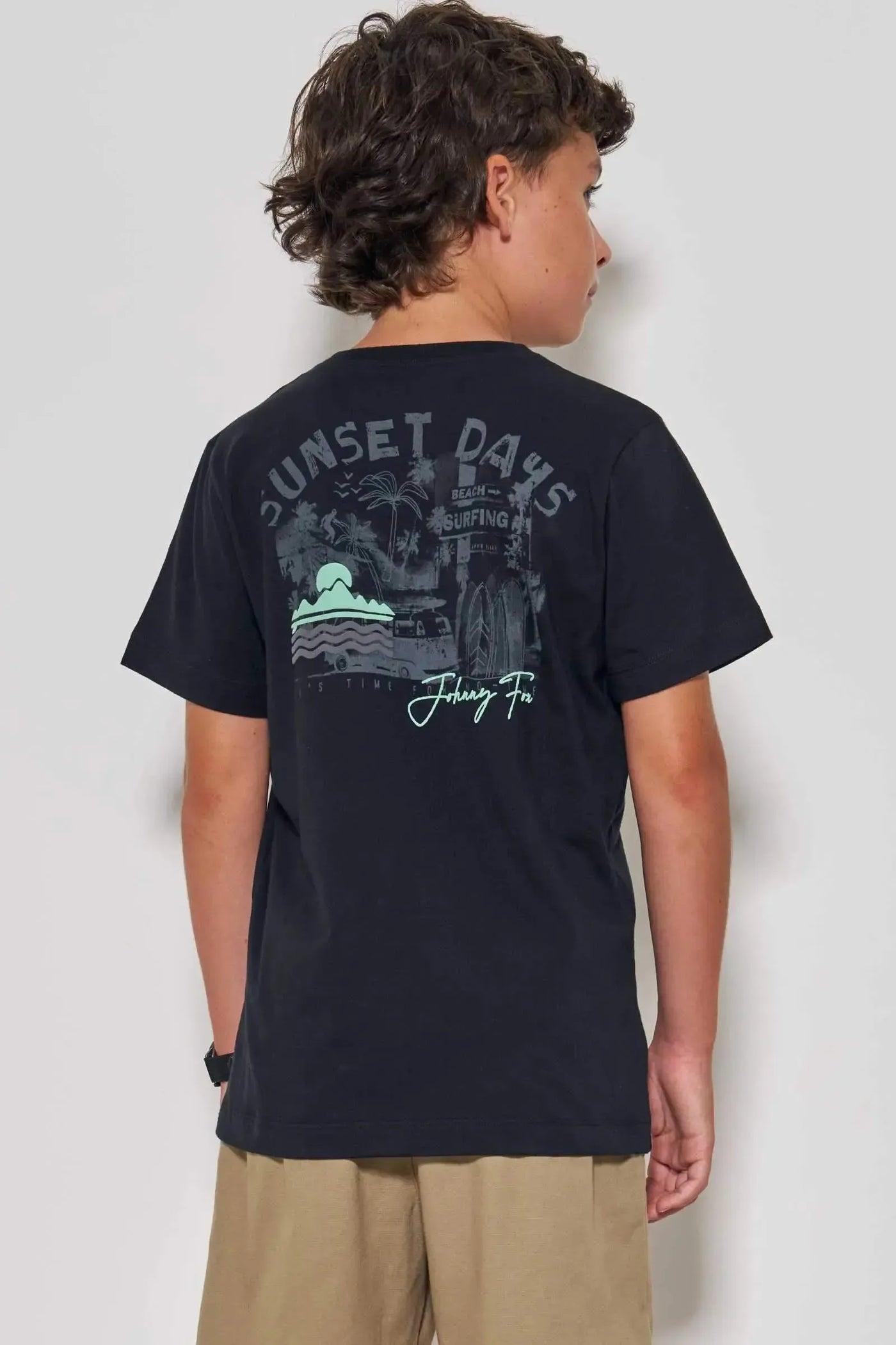 Camiseta em Meia Malha 87006 Johnny Fox Teen Menino