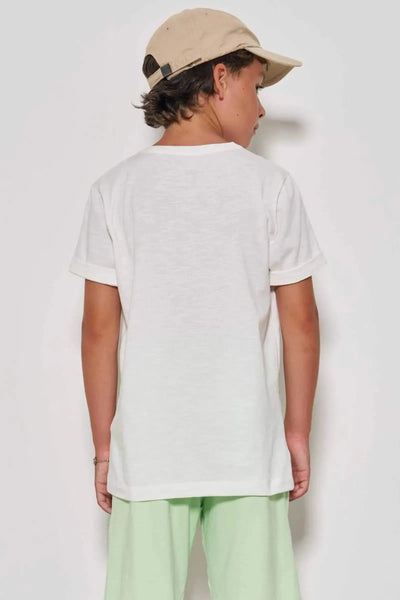 Camiseta em Meia Malha Flamê 86830 Johnny Fox Teen Menino