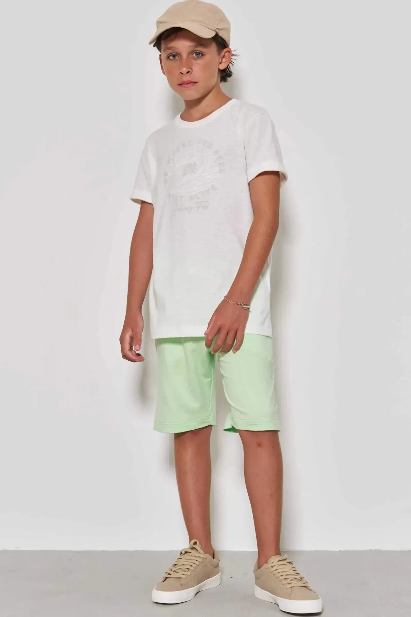 Camiseta em Meia Malha Flamê 86830 Johnny Fox Teen Menino