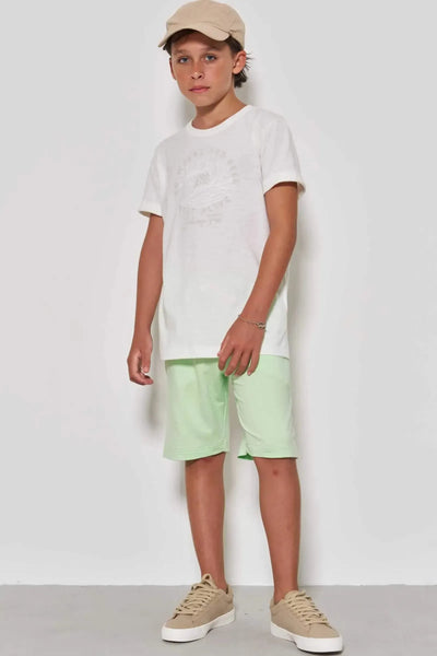 Camiseta em Meia Malha Flamê 86830 Johnny Fox Teen Menino