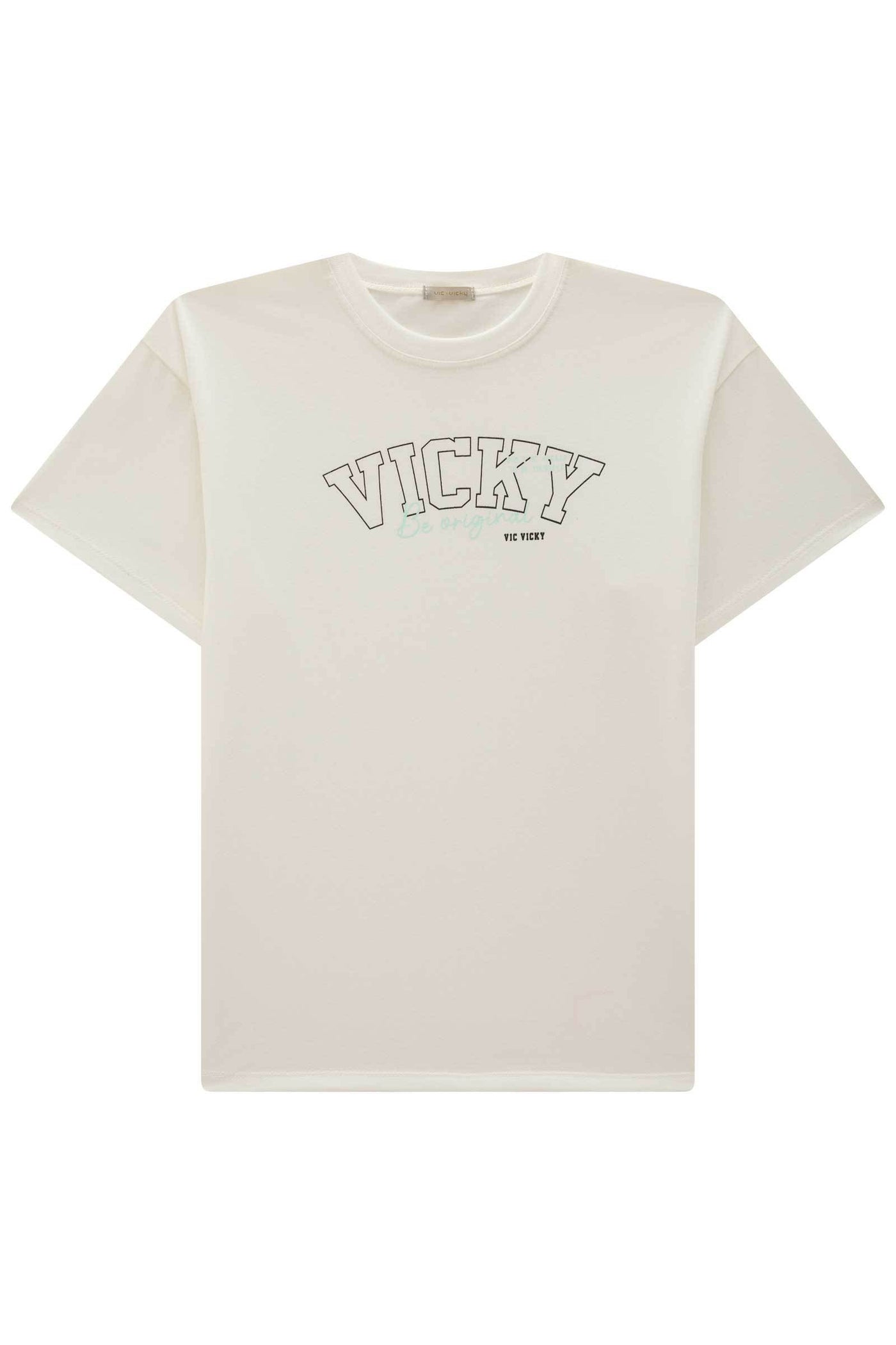 Camiseta Over em Meia Malha 82692 Vic&Vicky