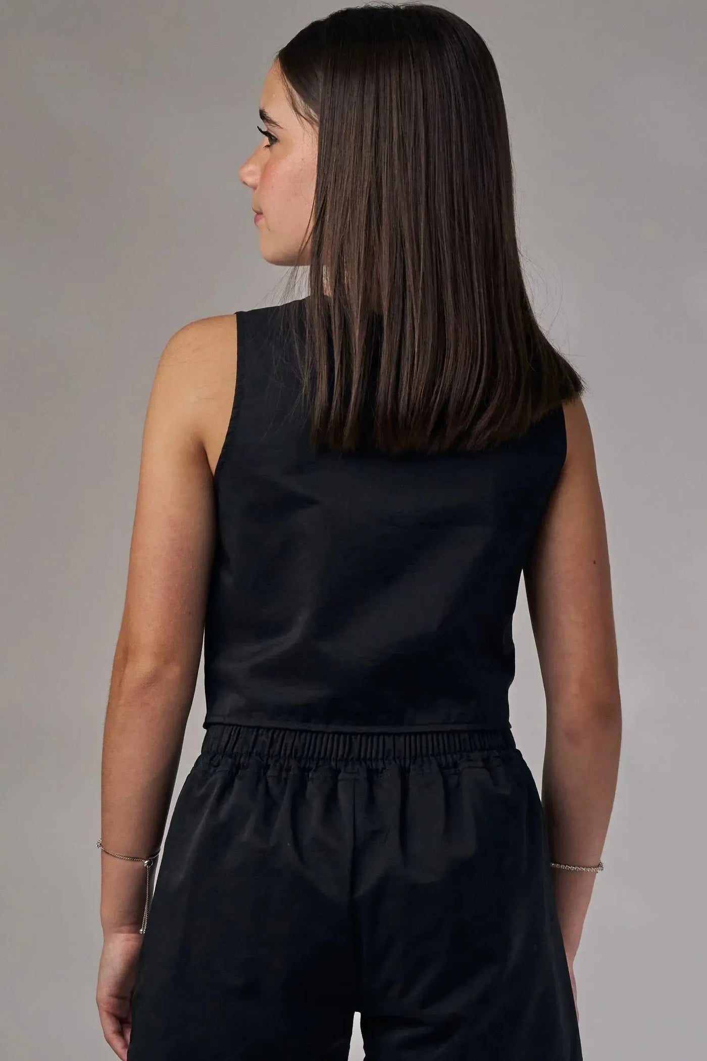 Colete Cropped em Alfaiataria Amore 86533 Lilimoon Teen Menina