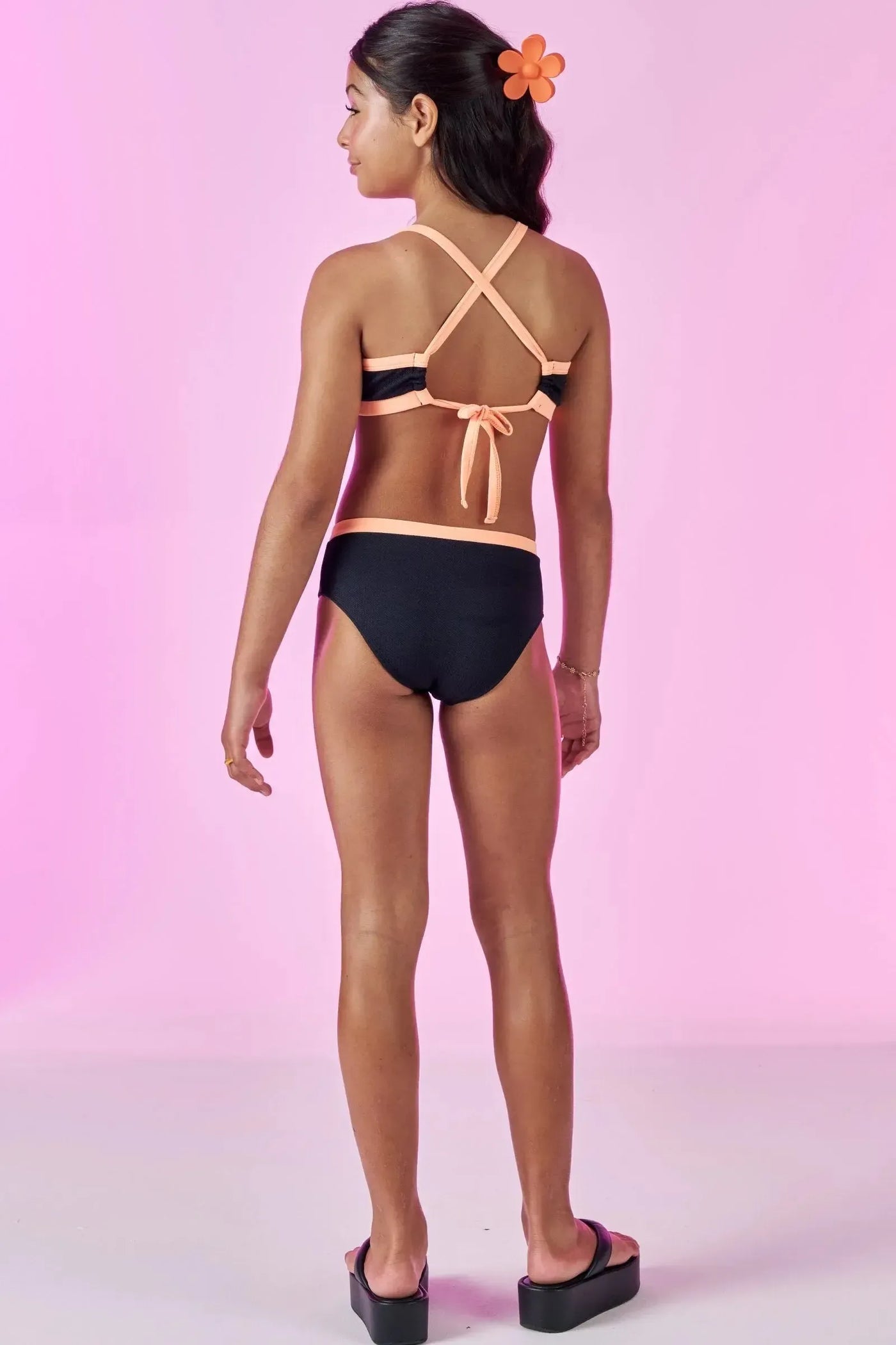 Conjunto de Biquini em Malha Jacquard Catarina UV 50+ 87968 Vic&Vicky Teen Menina