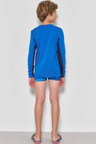 Conjunto de Camiseta e Sunga em Malha Uv Dry com Proteção Uv50+ 88306 Johnny Fox Teen Menino