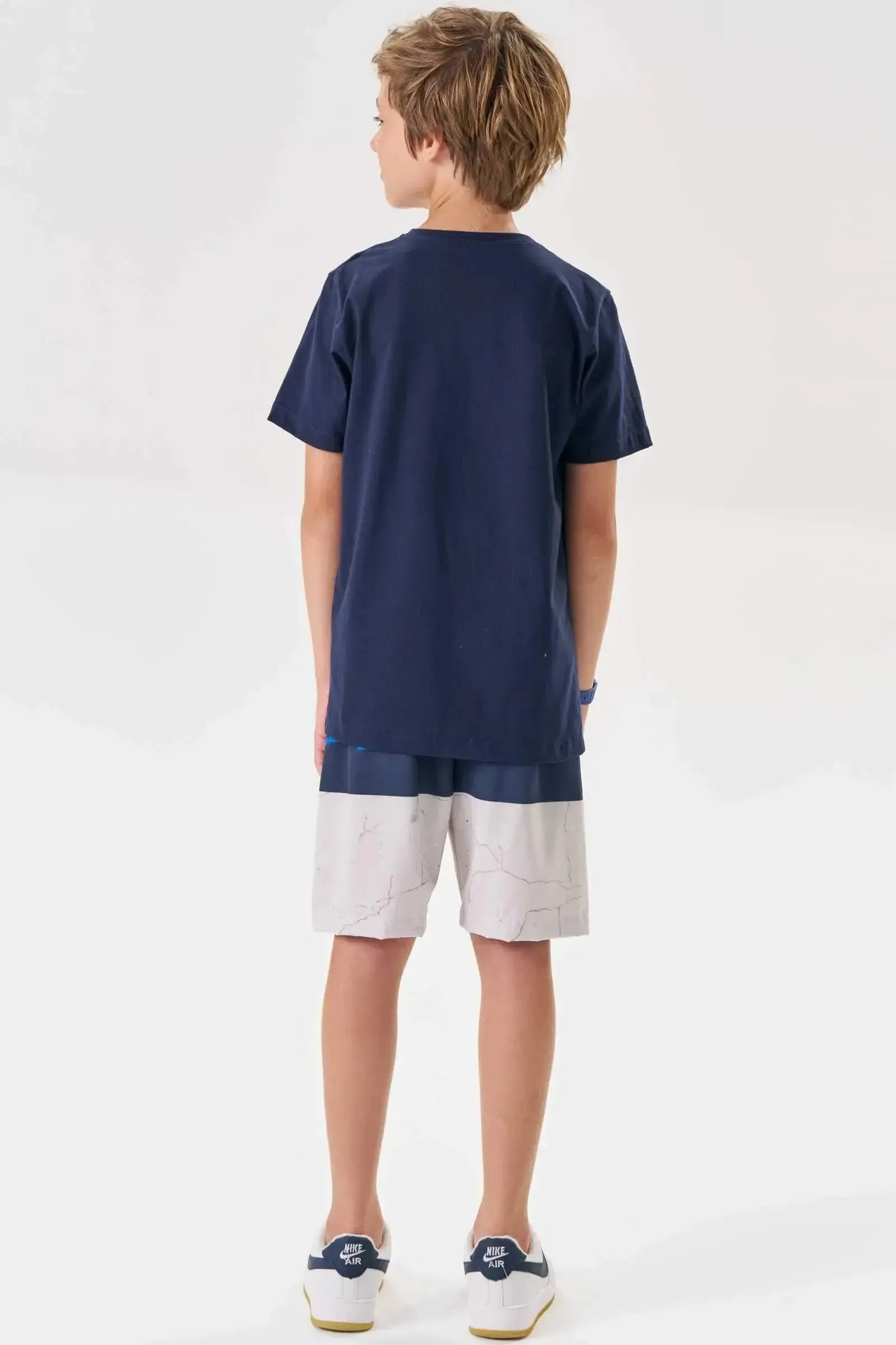 Conjunto de Camiseta em Meia Malha e Bermuda em Nylon Ergonomic com Elastano 88635 Johnny Fox Teen Menino