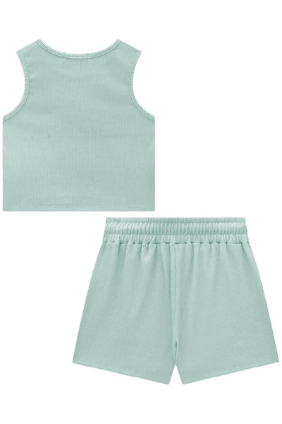 Conjunto de Top Cropped e Short Saia em Soft Line 87461 Lilimoon Teen Menina
