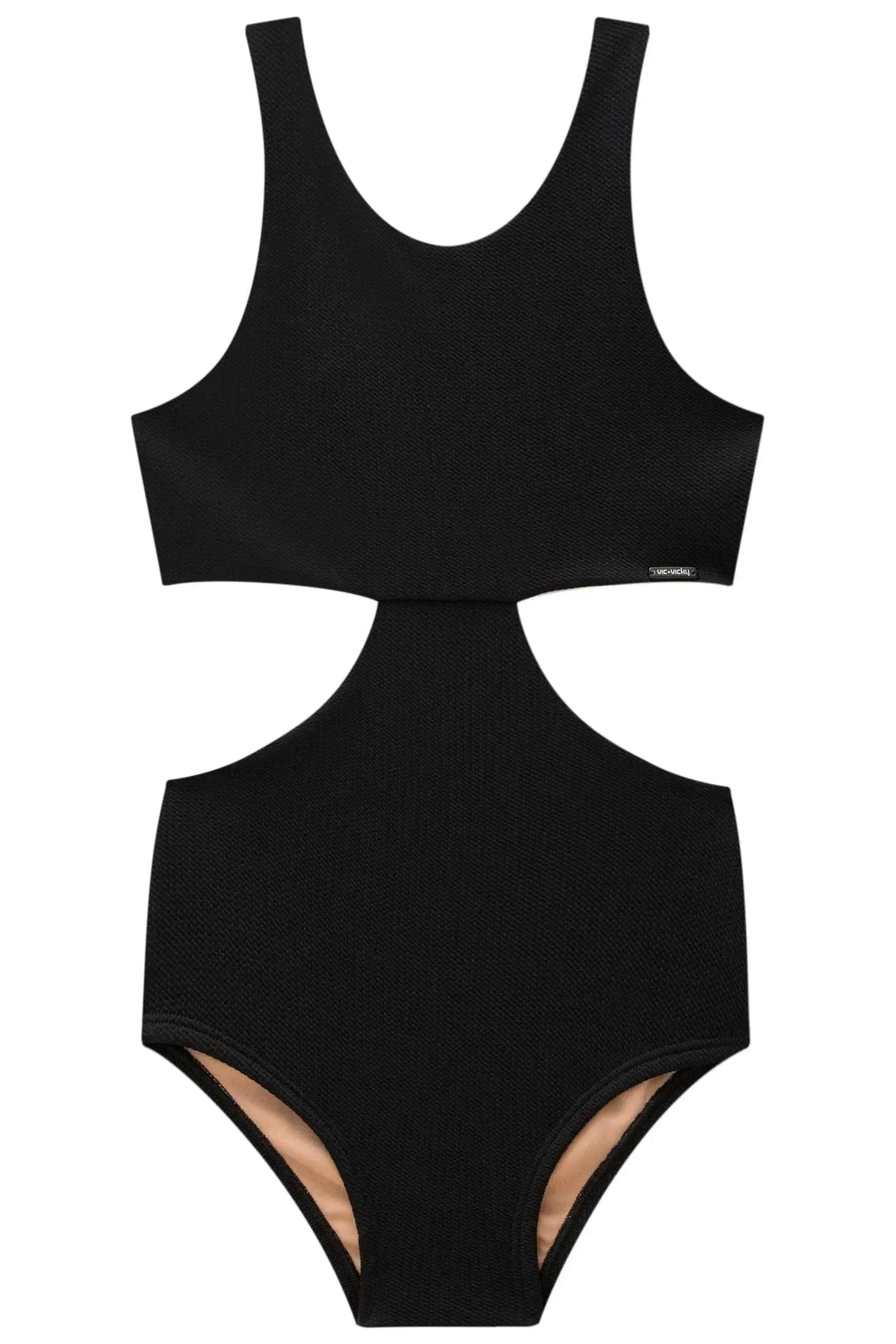 Maiô em Malha Jacquard Catarina UV 50+ 87898 Vic&Vicky Teen Menina