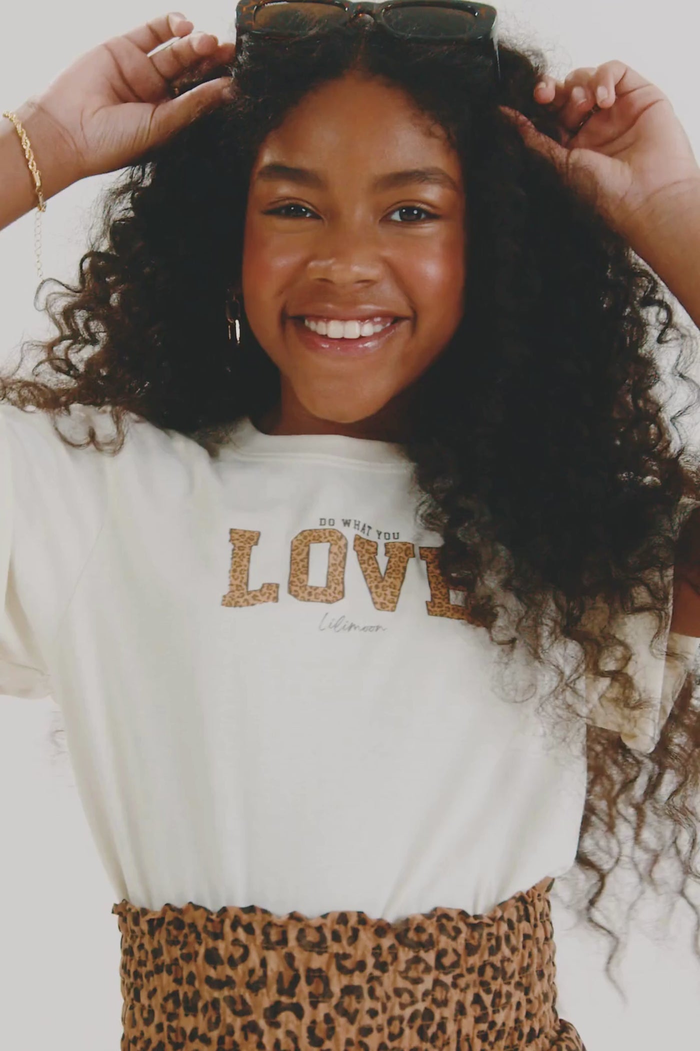 Conjunto de Regata em Canelado e Saia em Sarja com Elastano 84346 Lilimoon Teen Menina