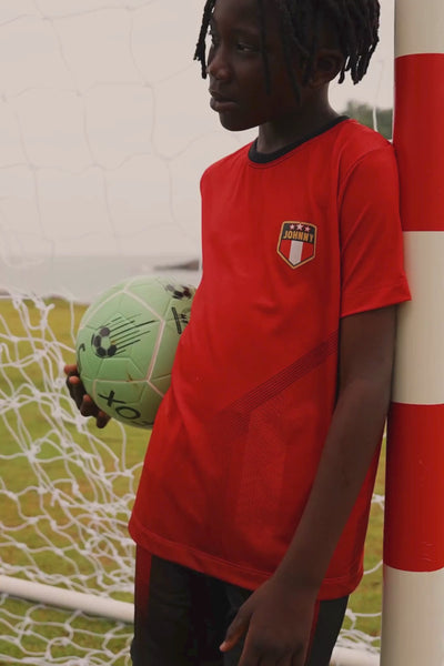 Conjunto de Camiseta e Bermuda em Malha Space Green 85691 Johnny Fox Teen Menino