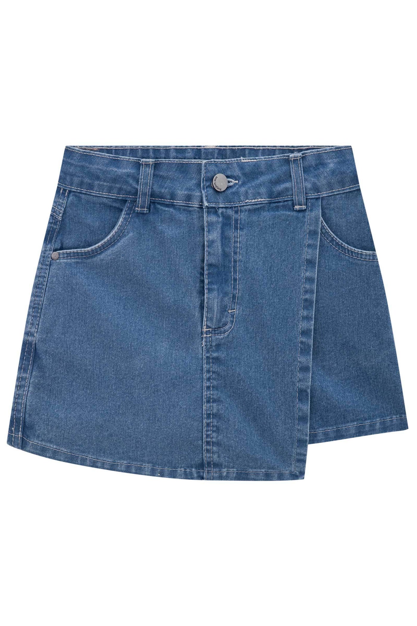 Short Saia em Jeans com Elastano 78041 Vic&Vicky