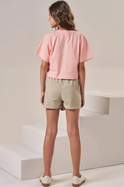 Short Saia em Sarja com Elastano 86441 Lilimoon Teen Menina