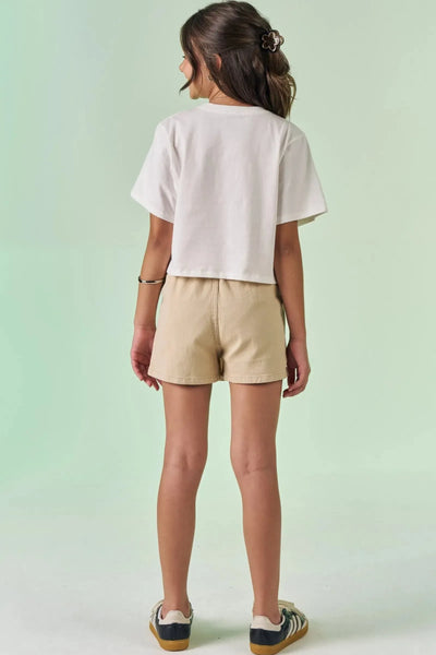 Short Saia em Sarja com Elastano 87508 Vic&Vicky Teen Menina