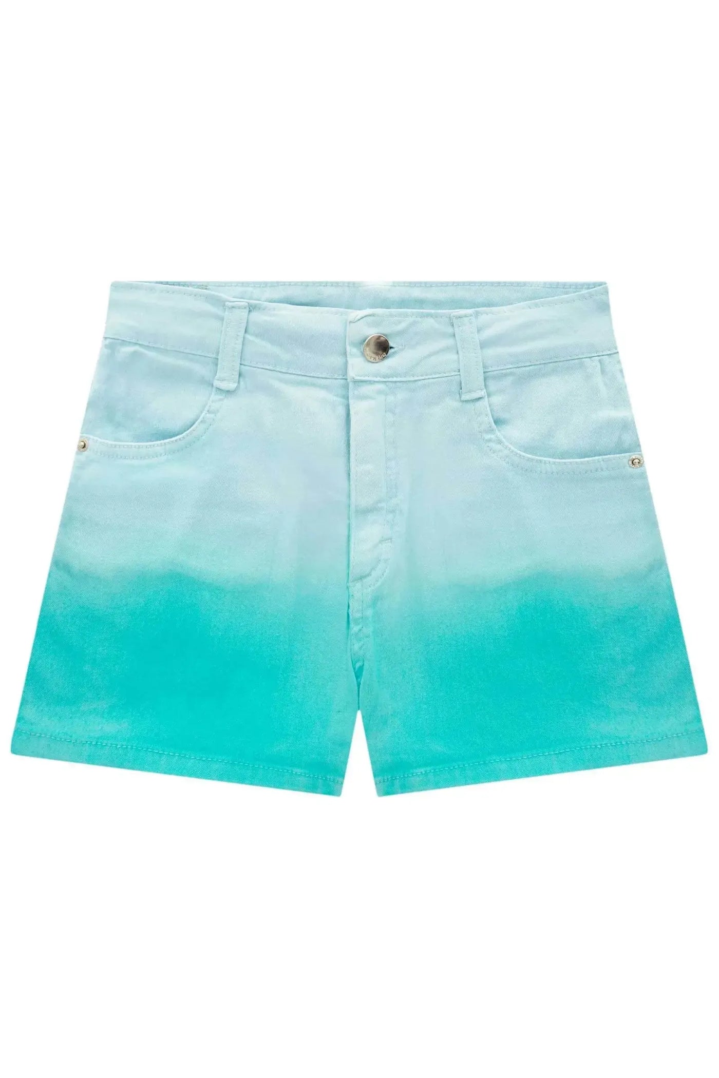 Shorts Cintura Alta em Sarja com Elastano 89112 Vic&Vicky Teen Menina