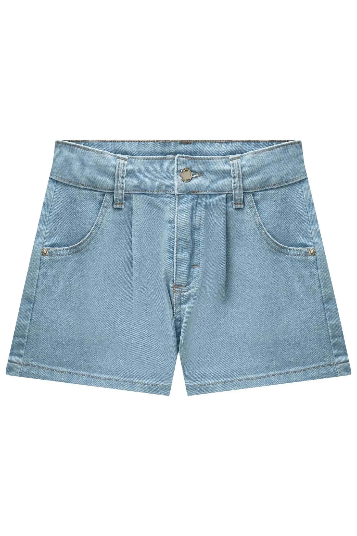 Shorts em Jeans com Elastano 87363 Vic&Vicky Teen Menina