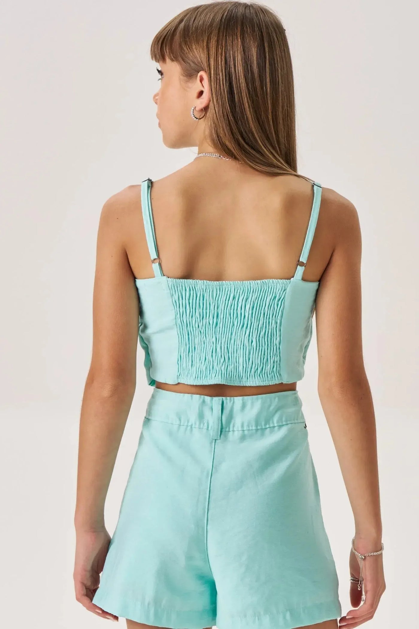 Top Cropped em Alfaiataria Jacquemus 88624 Vic&Vicky Teen Menina